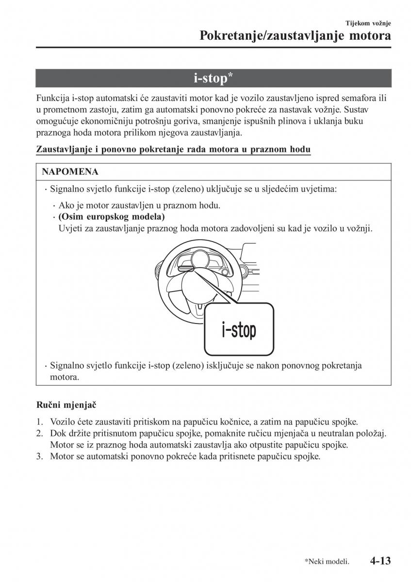 Mazda CX 3 vlasnicko uputstvo / page 153