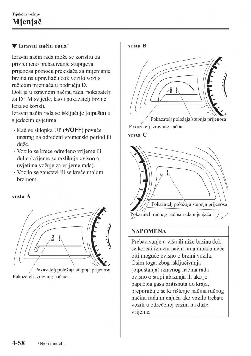 Mazda CX 3 vlasnicko uputstvo / page 198