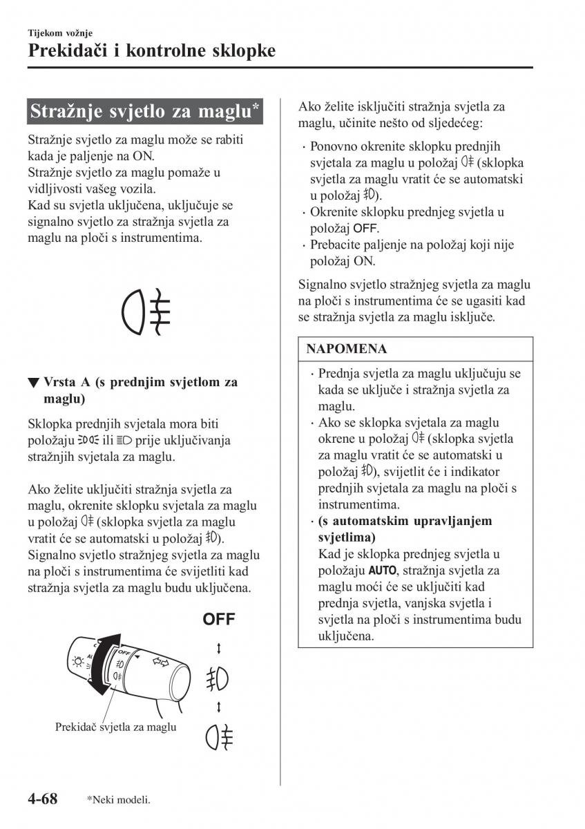 Mazda CX 3 vlasnicko uputstvo / page 208