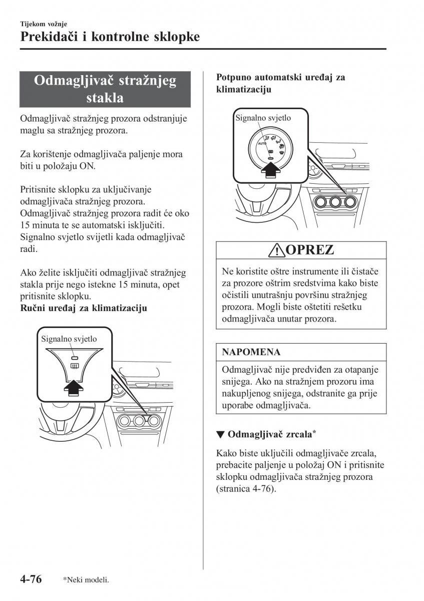 Mazda CX 3 vlasnicko uputstvo / page 216