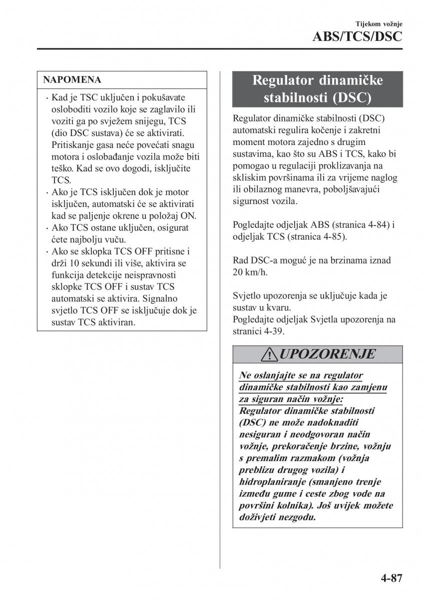 Mazda CX 3 vlasnicko uputstvo / page 227