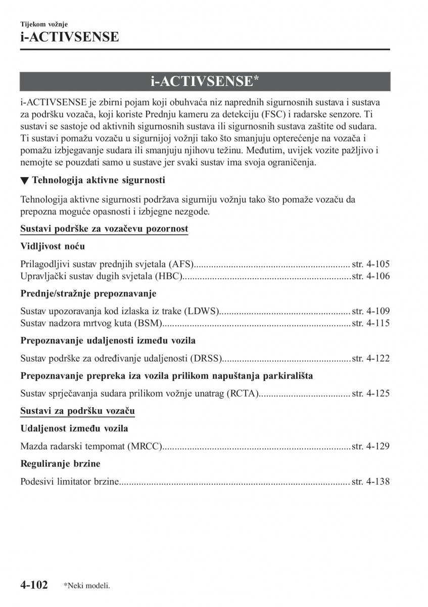 Mazda CX 3 vlasnicko uputstvo / page 242