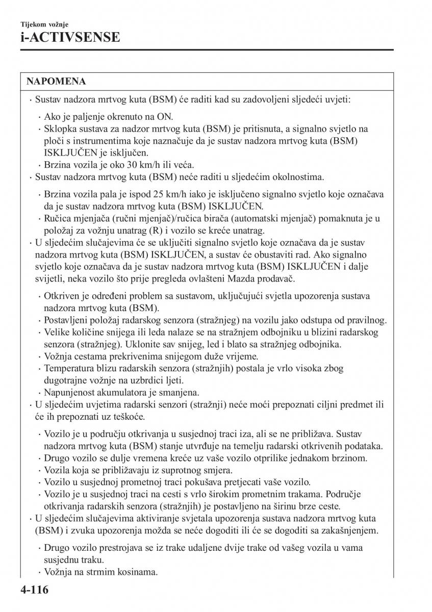 Mazda CX 3 vlasnicko uputstvo / page 256