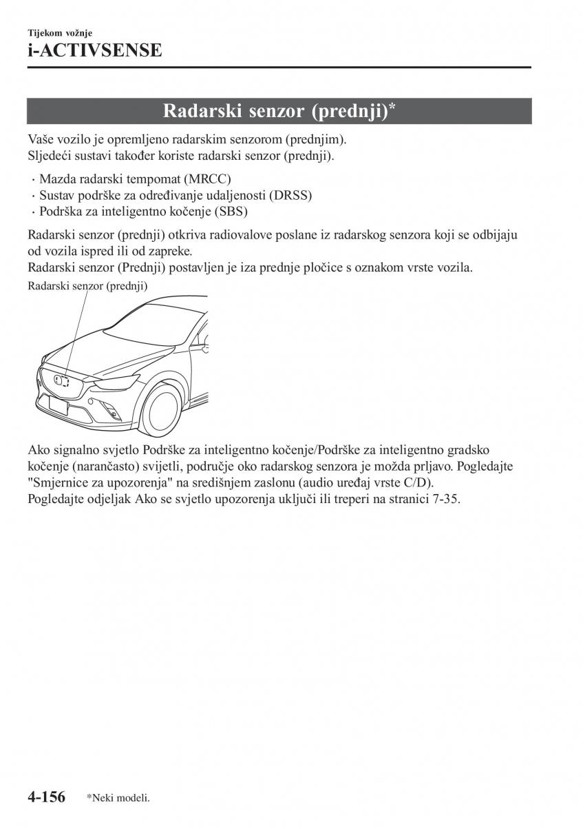 Mazda CX 3 vlasnicko uputstvo / page 296