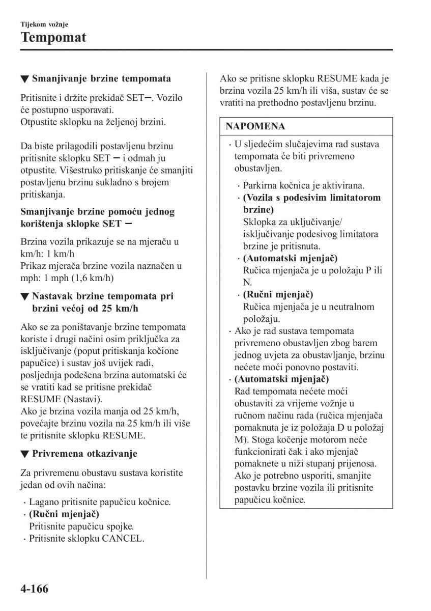 Mazda CX 3 vlasnicko uputstvo / page 306