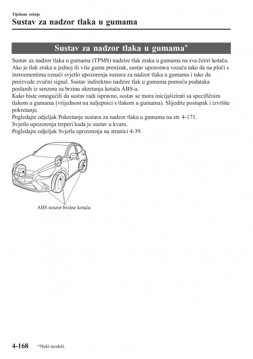 Mazda CX 3 vlasnicko uputstvo / page 308