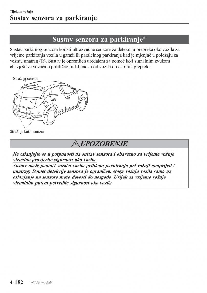 Mazda CX 3 vlasnicko uputstvo / page 322