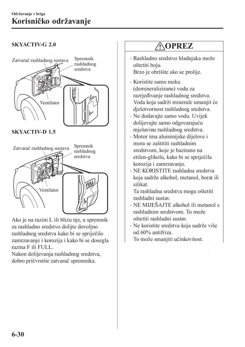 Mazda CX 3 vlasnicko uputstvo / page 506