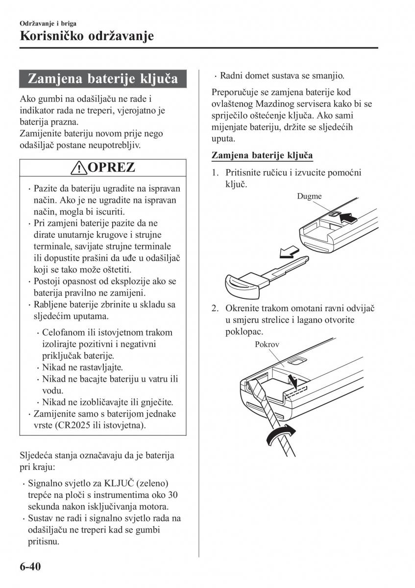 Mazda CX 3 vlasnicko uputstvo / page 516