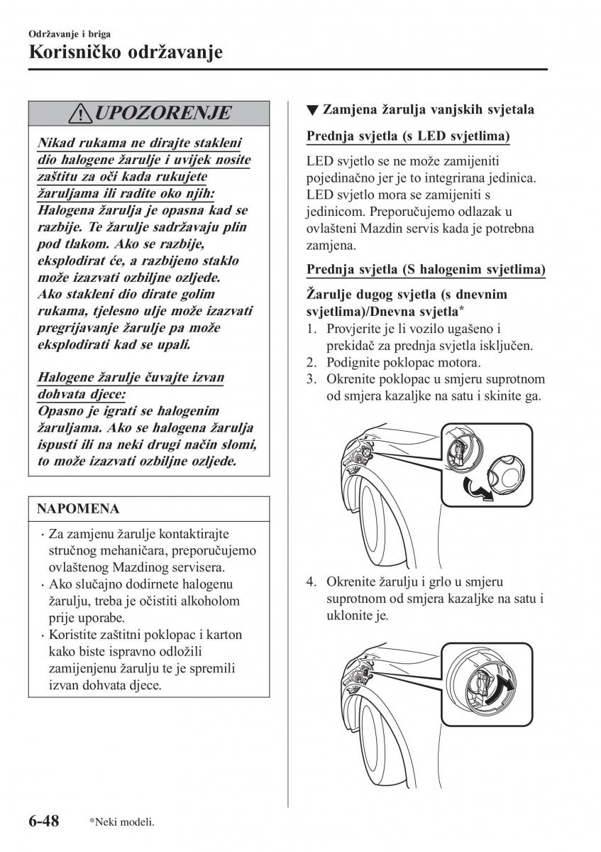 Mazda CX 3 vlasnicko uputstvo / page 524