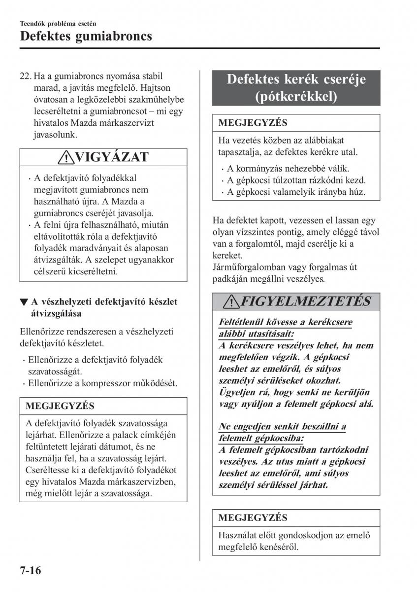 Mazda CX 3 Kezelesi utmutato / page 578