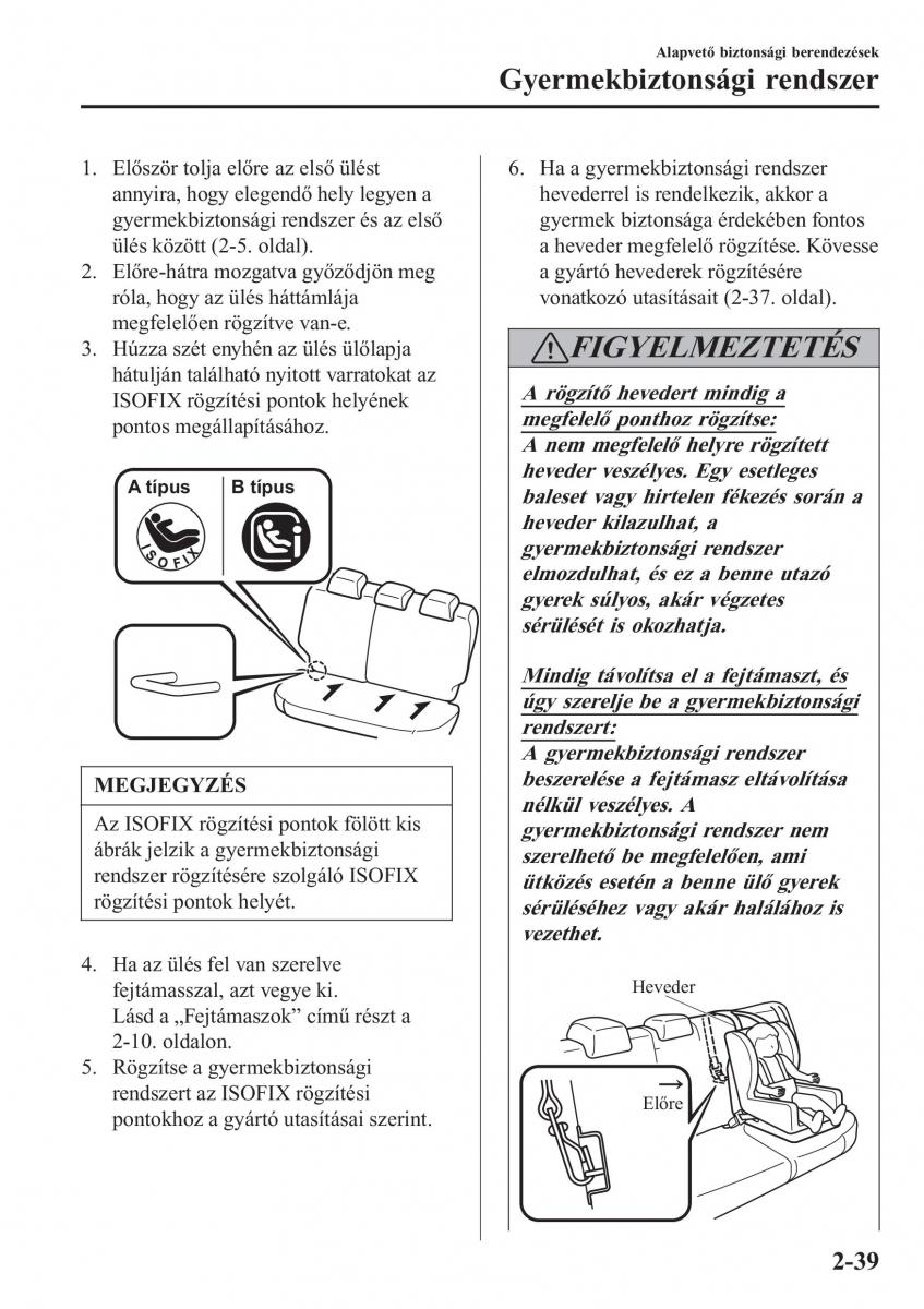 Mazda CX 3 Kezelesi utmutato / page 59