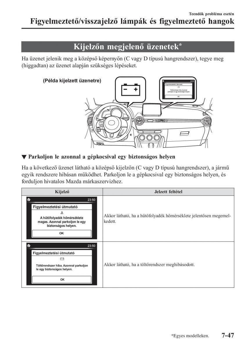 Mazda CX 3 Kezelesi utmutato / page 609