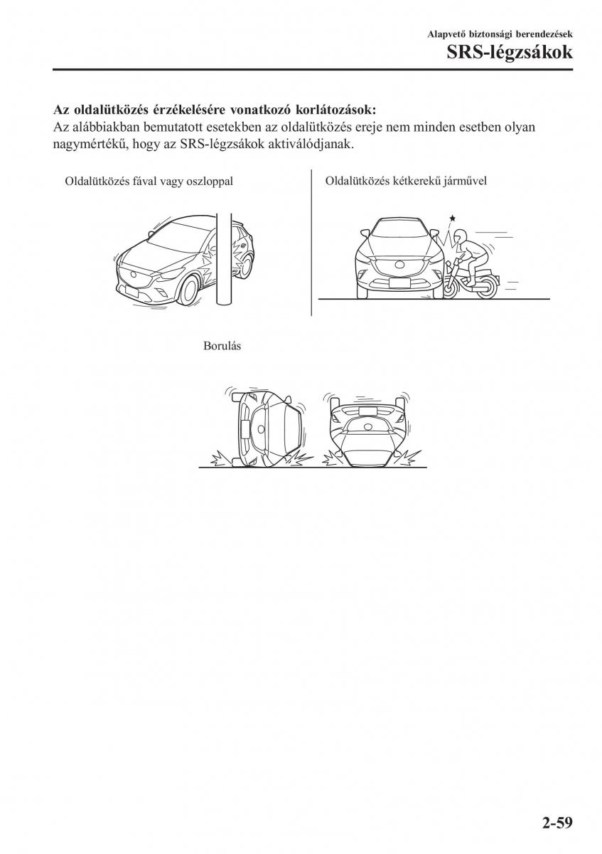 Mazda CX 3 Kezelesi utmutato / page 79