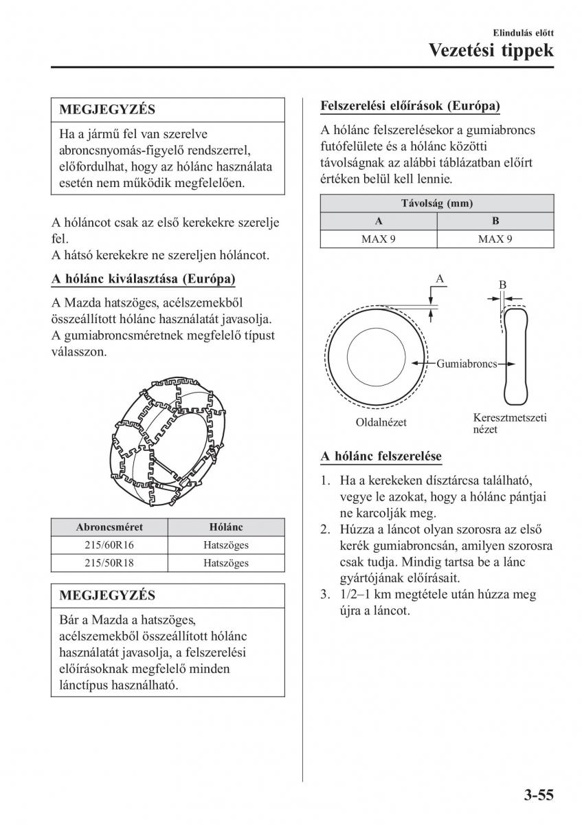 Mazda CX 3 Kezelesi utmutato / page 135