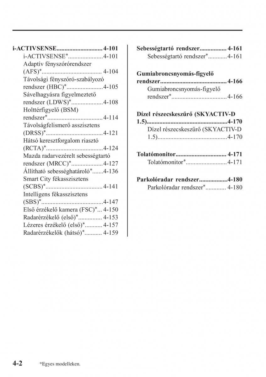 Mazda CX 3 Kezelesi utmutato / page 148