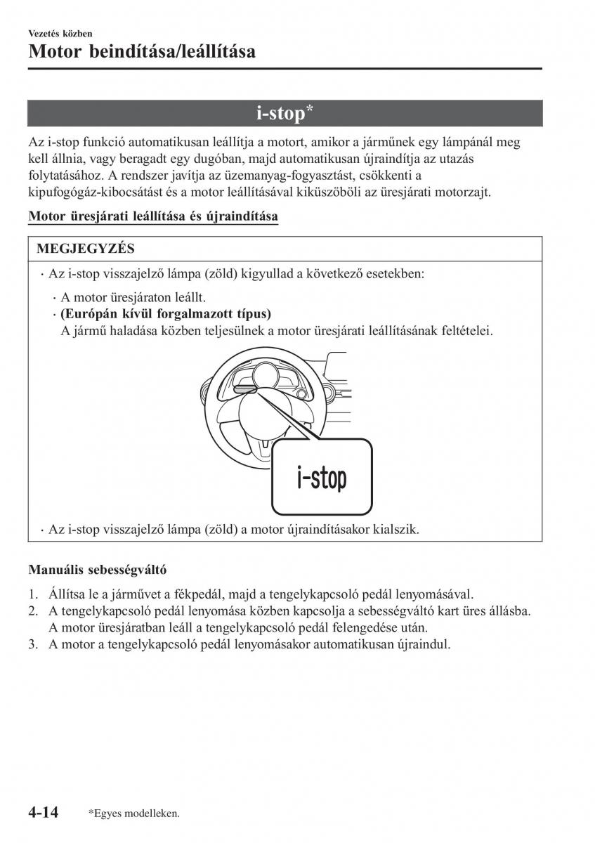 Mazda CX 3 Kezelesi utmutato / page 160