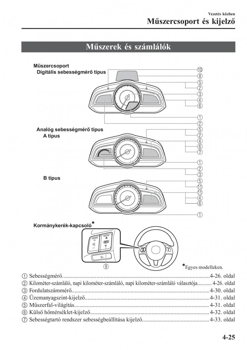 Mazda CX 3 Kezelesi utmutato / page 171