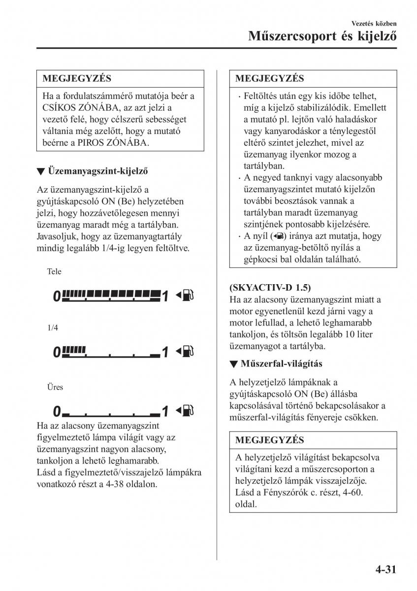 Mazda CX 3 Kezelesi utmutato / page 177