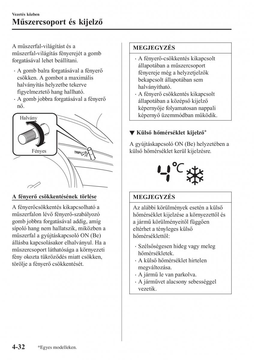 Mazda CX 3 Kezelesi utmutato / page 178