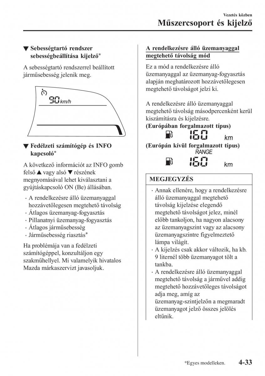 Mazda CX 3 Kezelesi utmutato / page 179