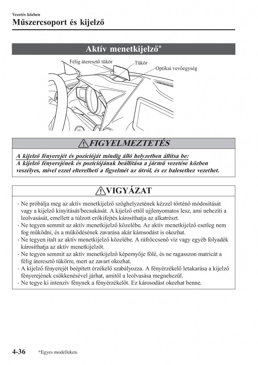 Mazda CX 3 Kezelesi utmutato / page 182