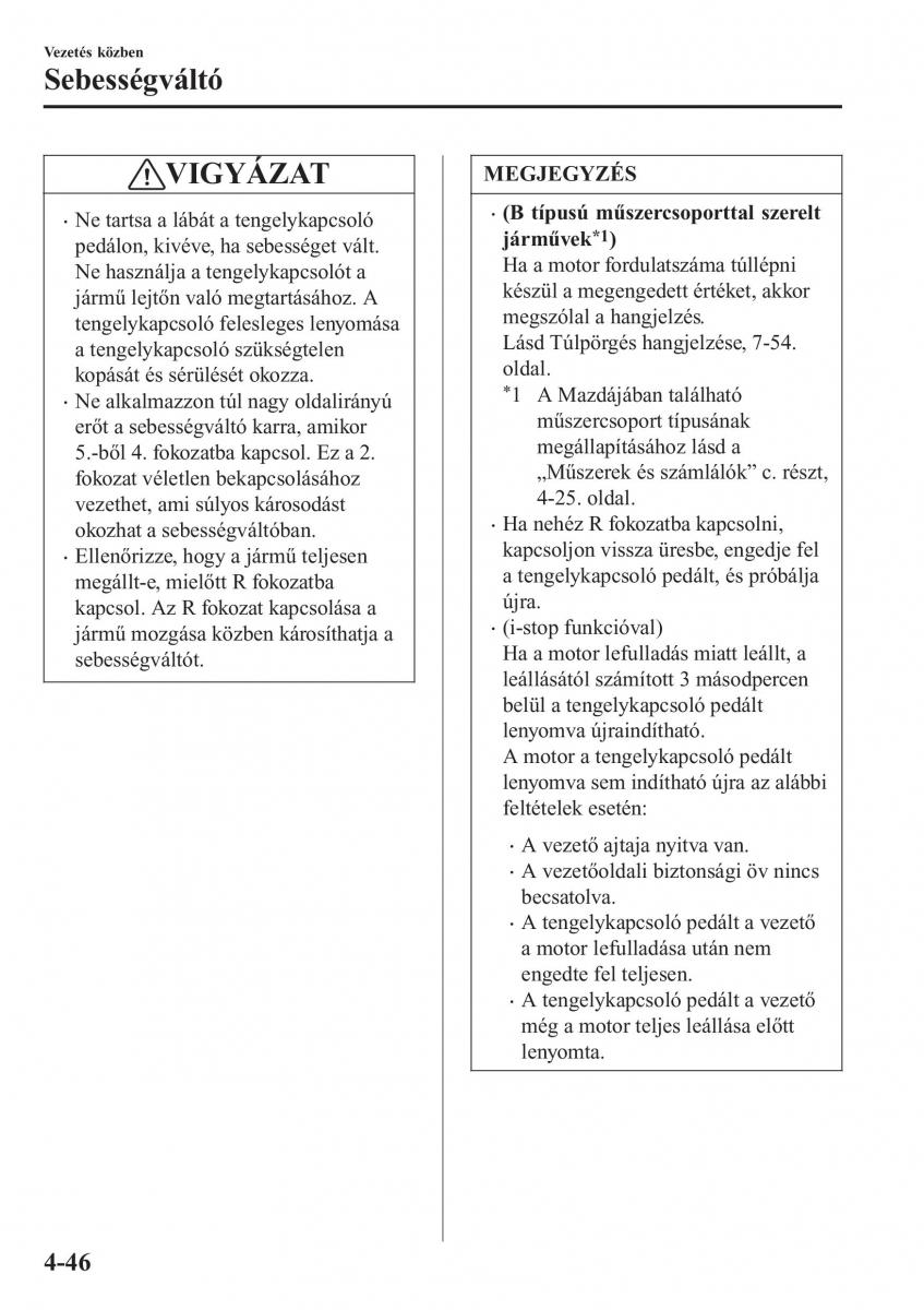 Mazda CX 3 Kezelesi utmutato / page 192