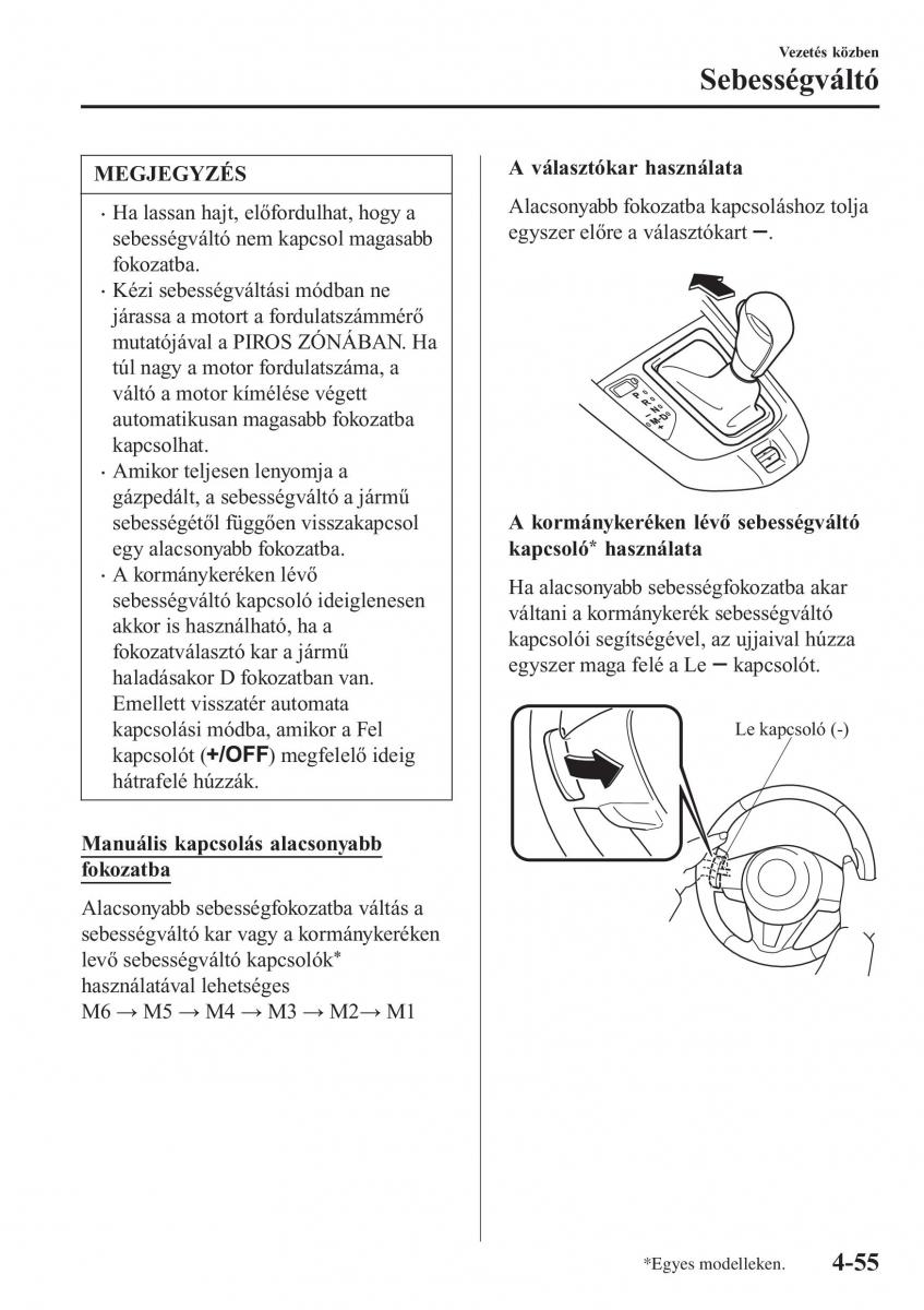 Mazda CX 3 Kezelesi utmutato / page 201