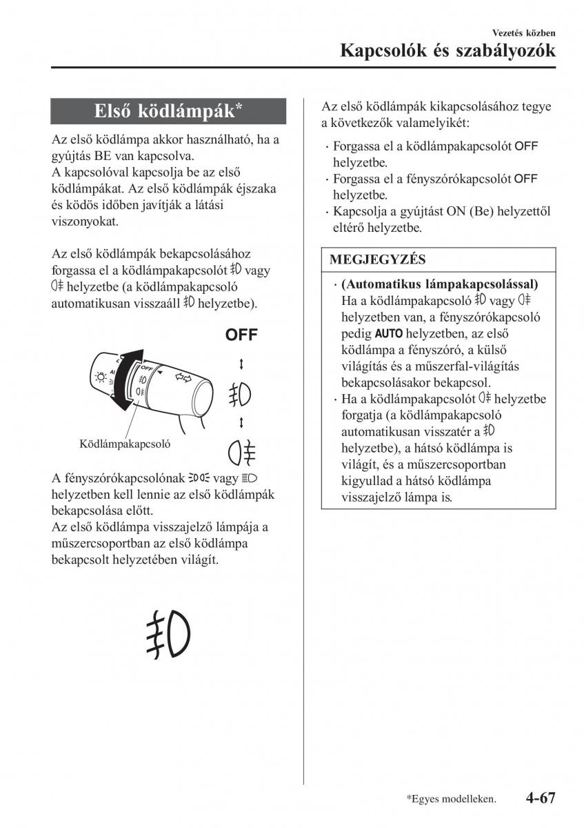 Mazda CX 3 Kezelesi utmutato / page 213