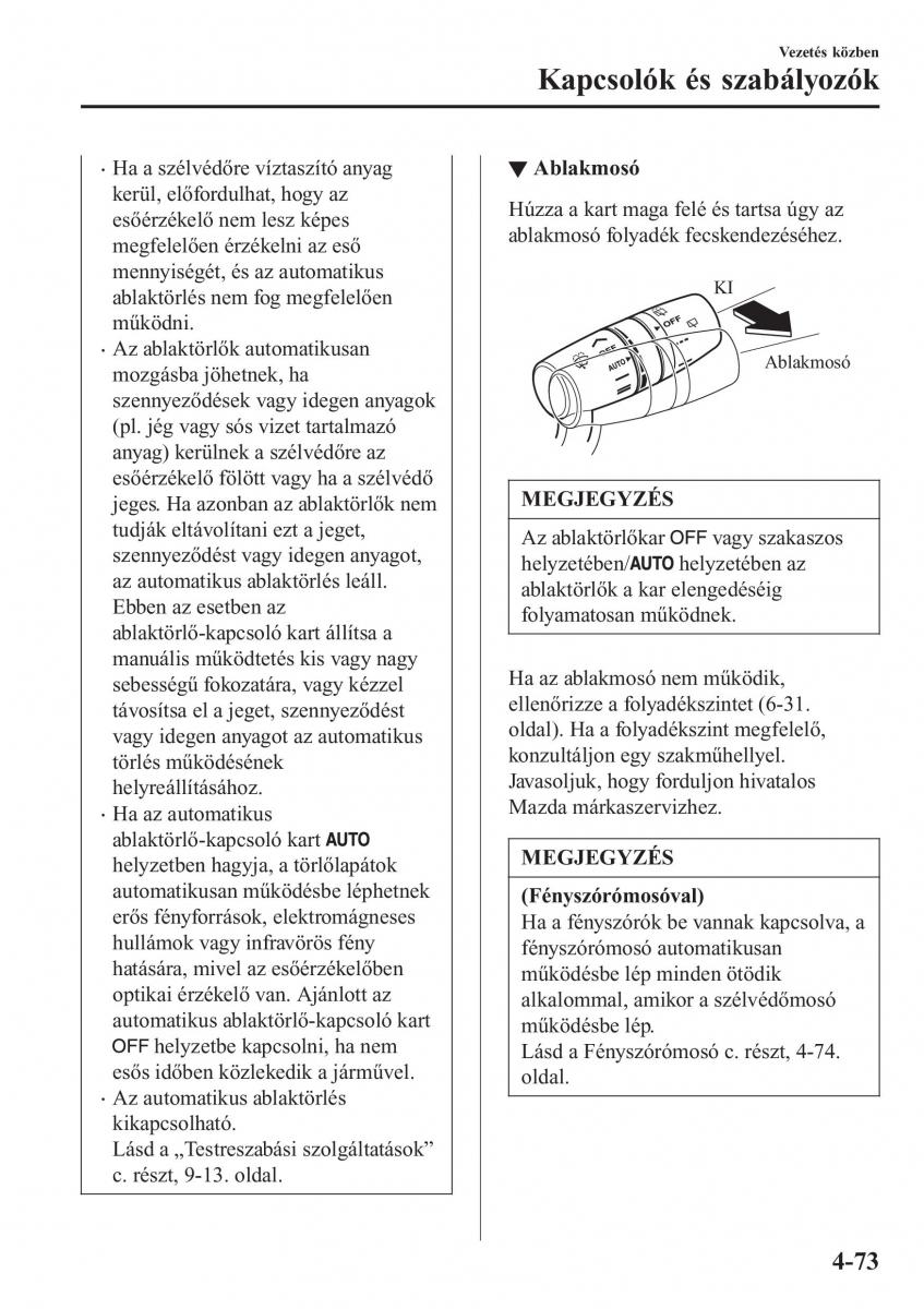 Mazda CX 3 Kezelesi utmutato / page 219