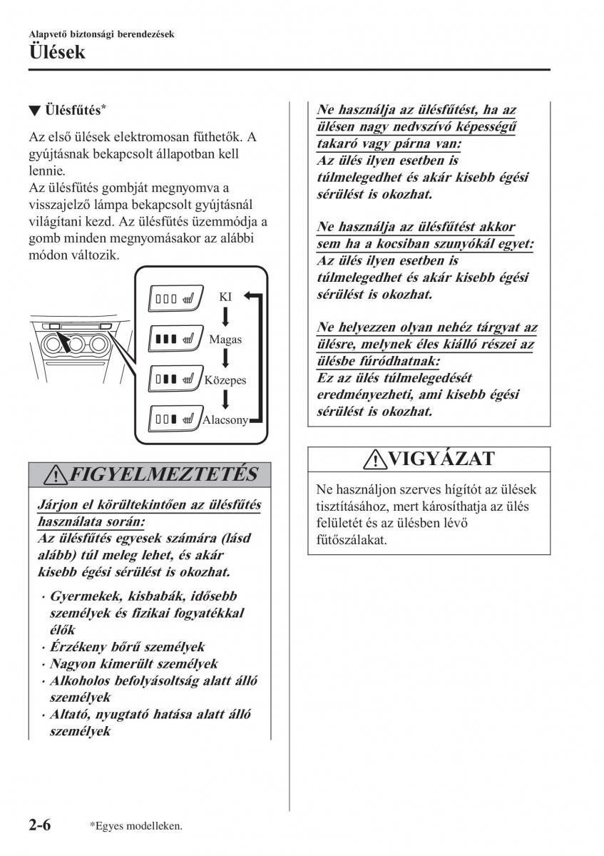 Mazda CX 3 Kezelesi utmutato / page 26