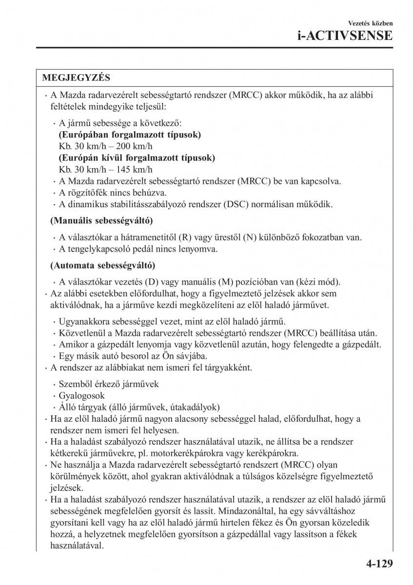 Mazda CX 3 Kezelesi utmutato / page 275