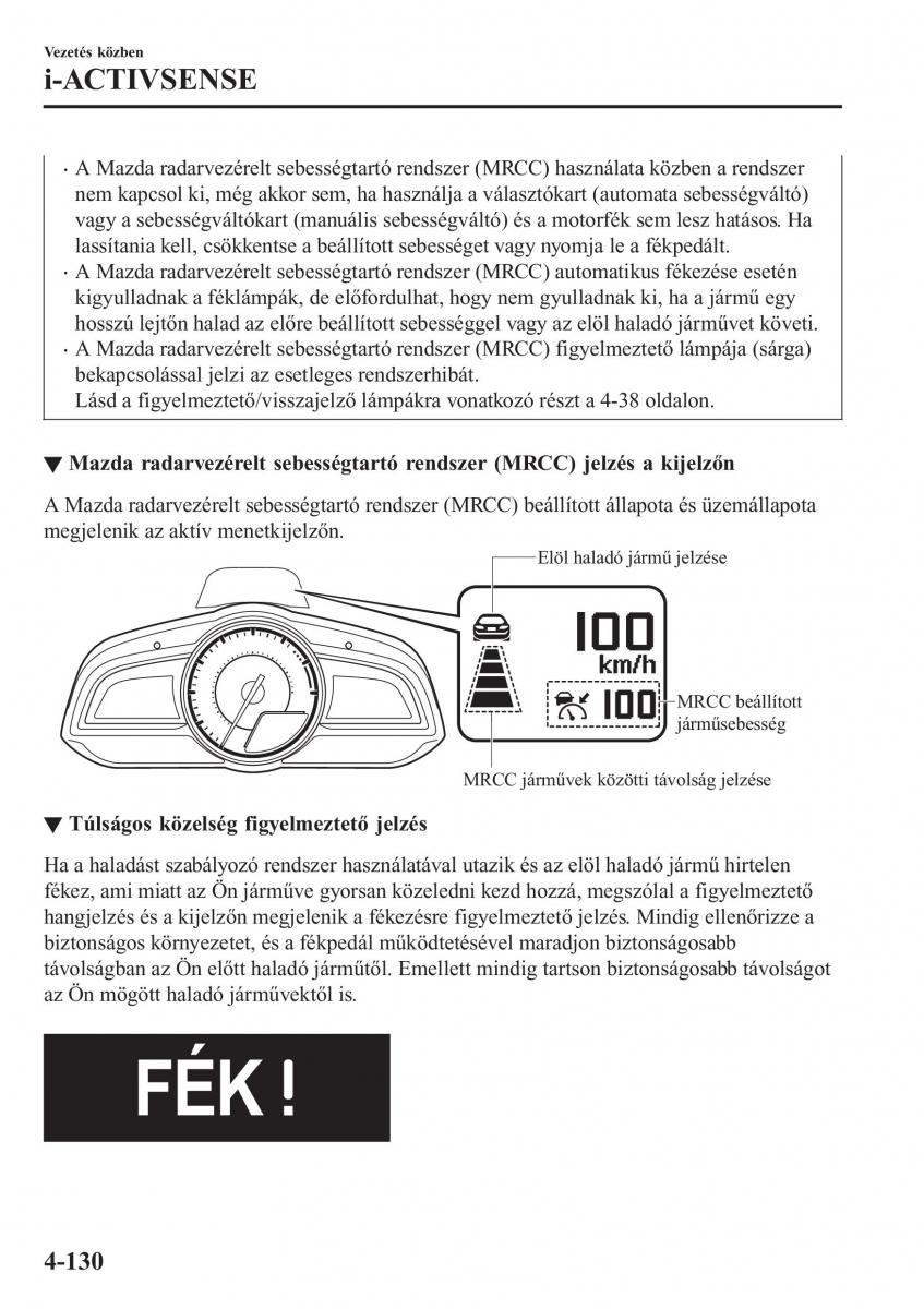 Mazda CX 3 Kezelesi utmutato / page 276