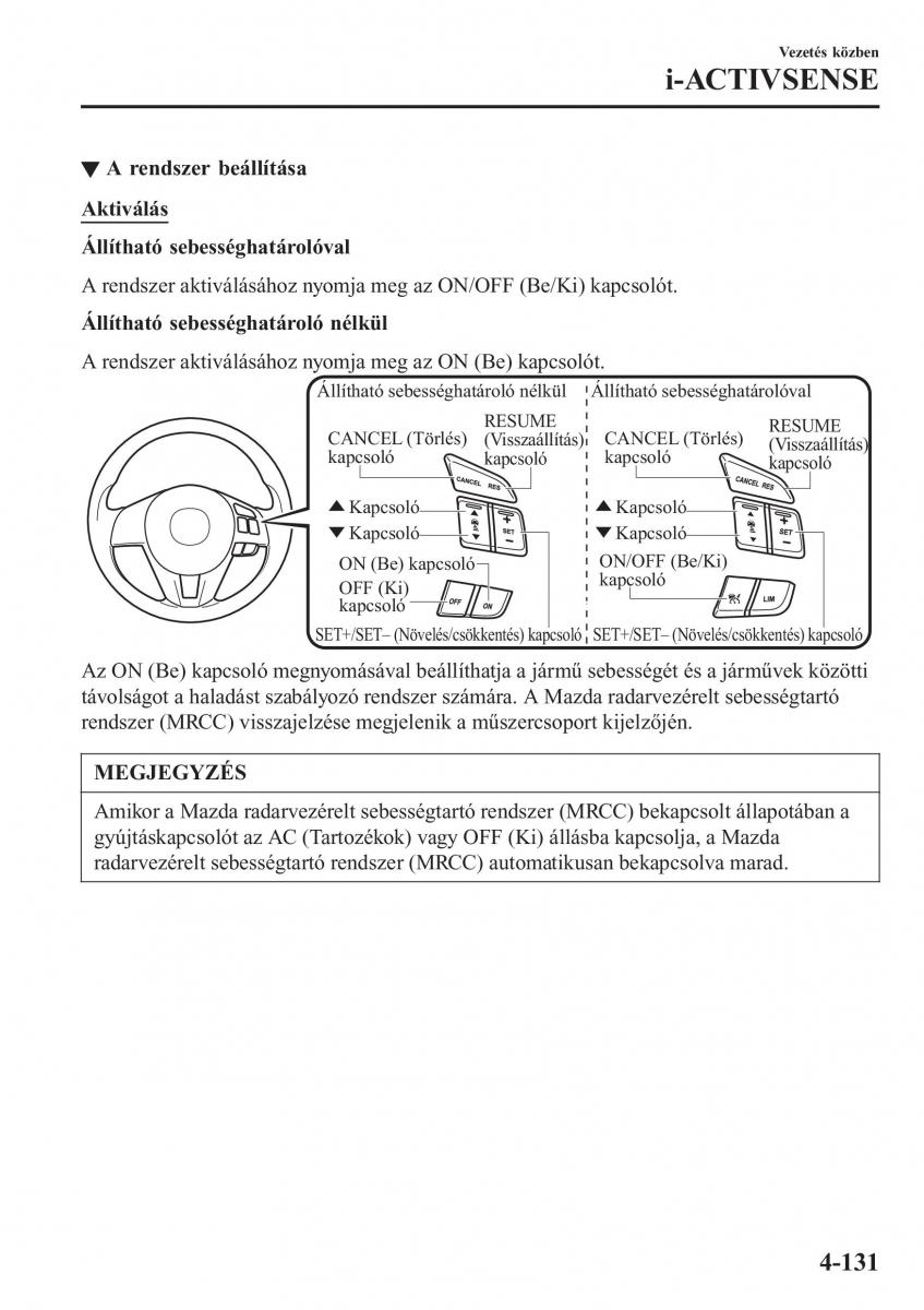 Mazda CX 3 Kezelesi utmutato / page 277