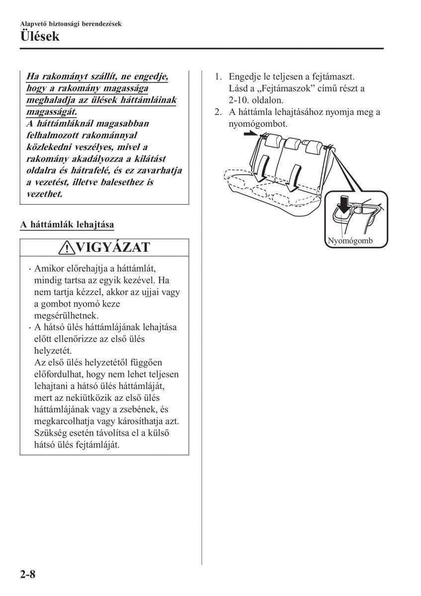 Mazda CX 3 Kezelesi utmutato / page 28