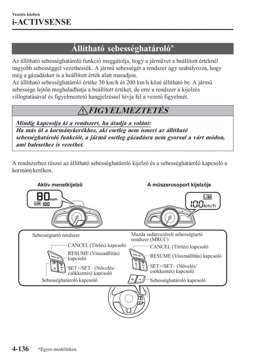 Mazda CX 3 Kezelesi utmutato / page 282