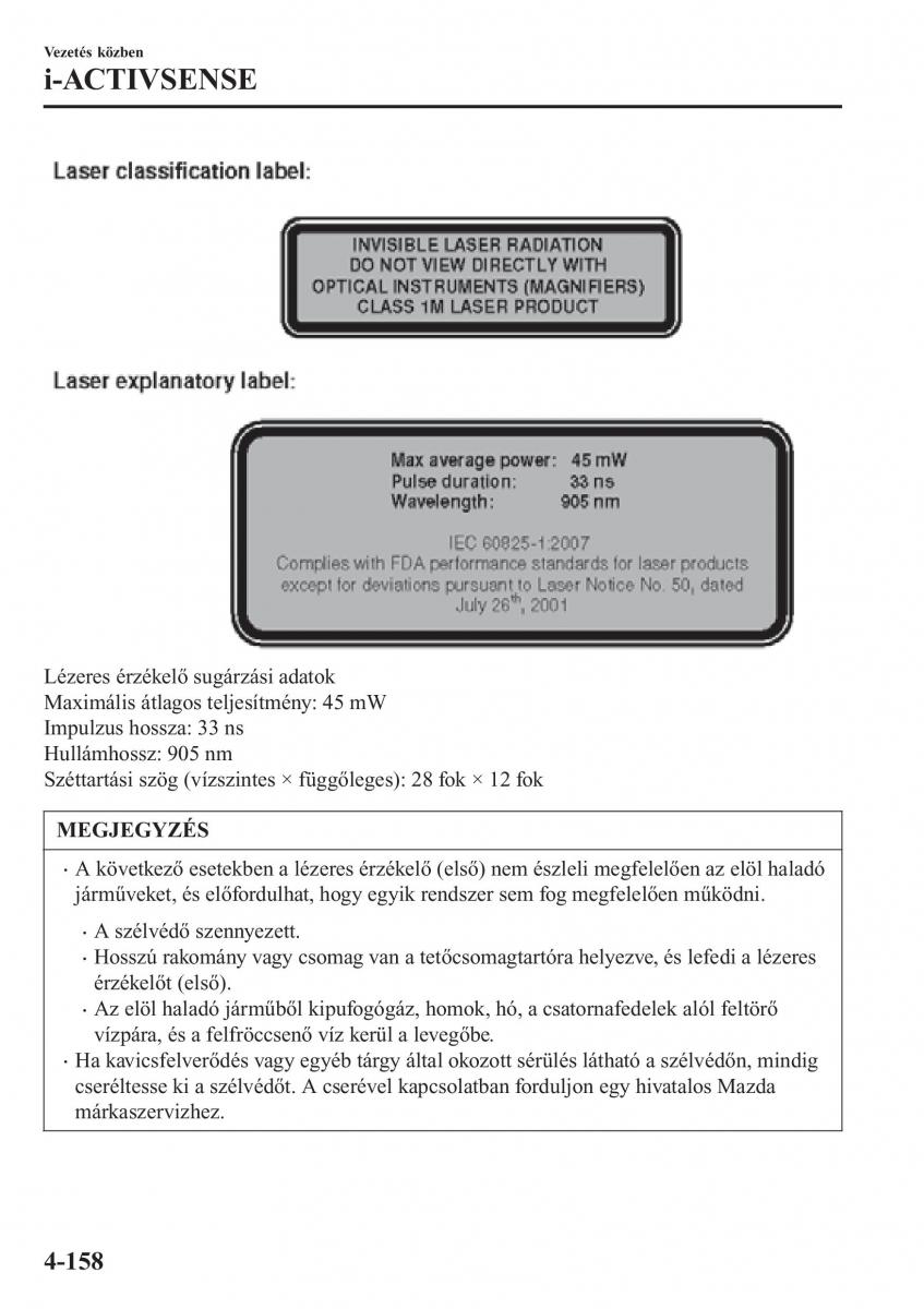 Mazda CX 3 Kezelesi utmutato / page 304