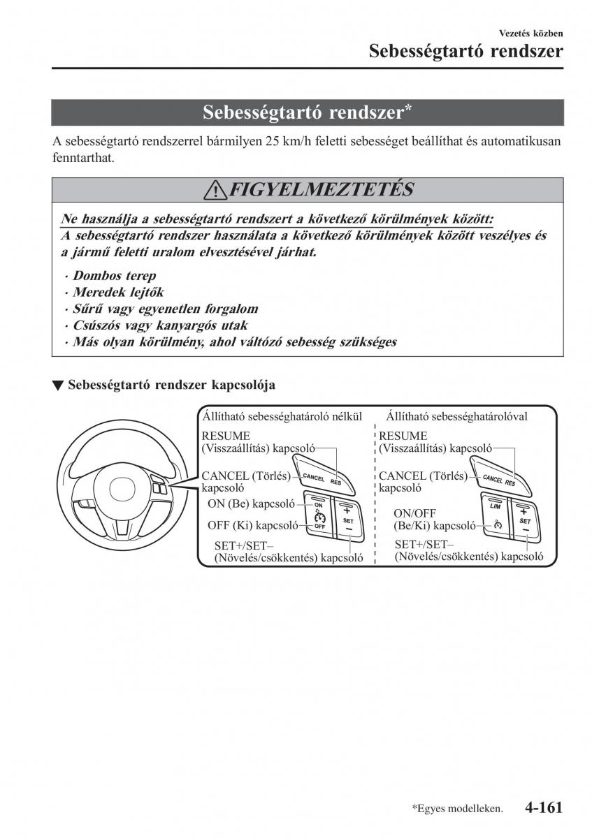 Mazda CX 3 Kezelesi utmutato / page 307