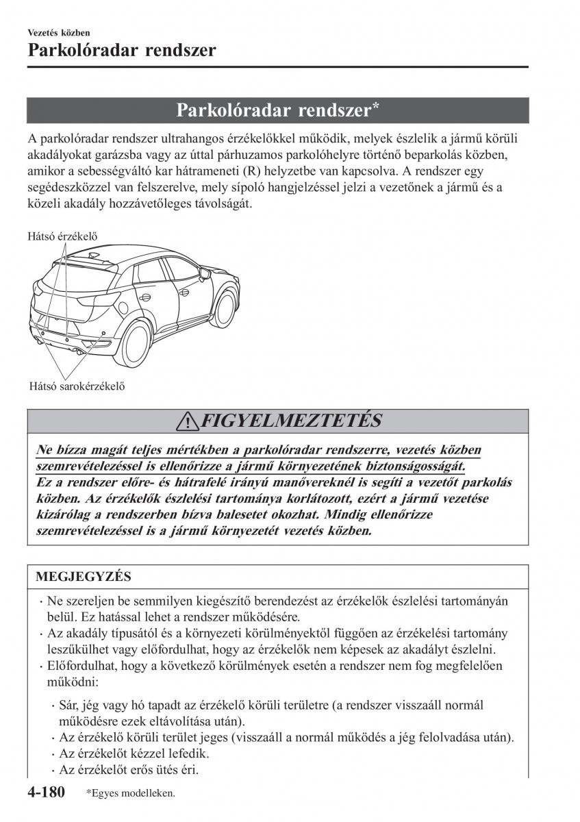 Mazda CX 3 Kezelesi utmutato / page 326