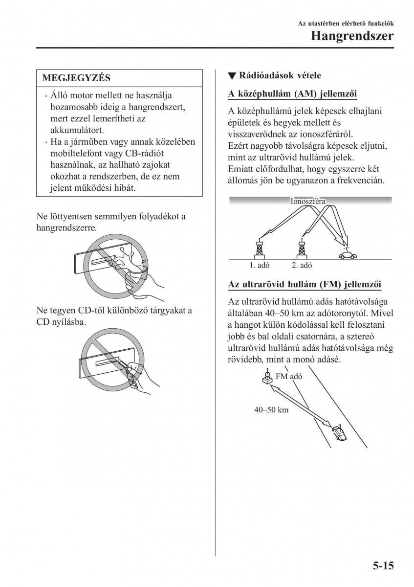 Mazda CX 3 Kezelesi utmutato / page 347