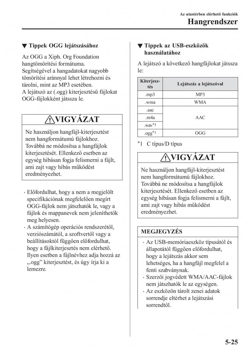 Mazda CX 3 Kezelesi utmutato / page 357