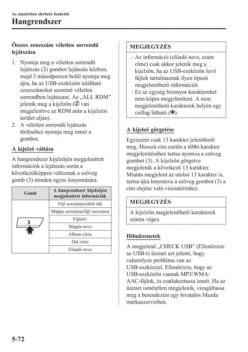 Mazda CX 3 Kezelesi utmutato / page 404