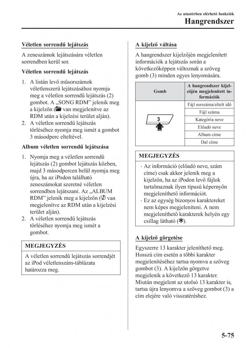 Mazda CX 3 Kezelesi utmutato / page 407