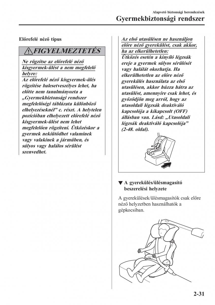 Mazda CX 3 Kezelesi utmutato / page 51