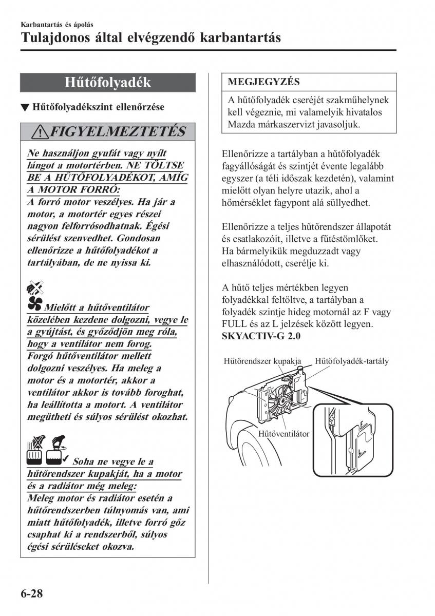 Mazda CX 3 Kezelesi utmutato / page 520