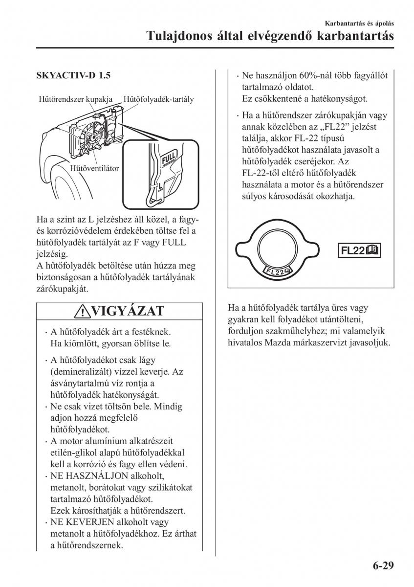 Mazda CX 3 Kezelesi utmutato / page 521