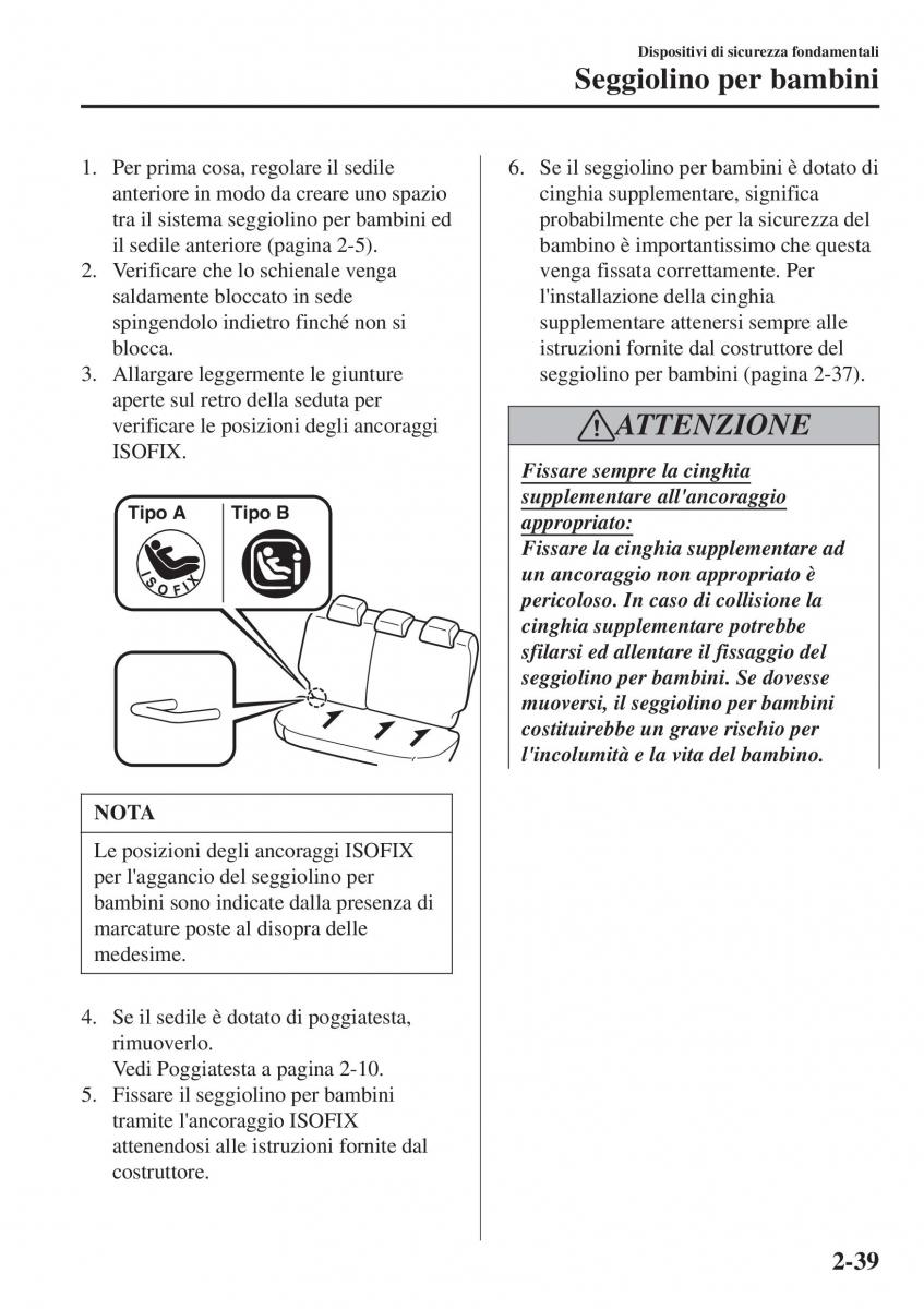 Mazda CX 3 manuale del proprietario / page 59