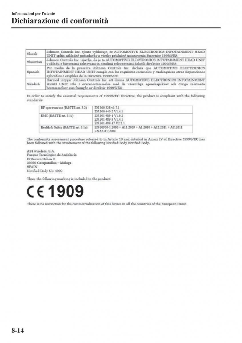 Mazda CX 3 manuale del proprietario / page 642