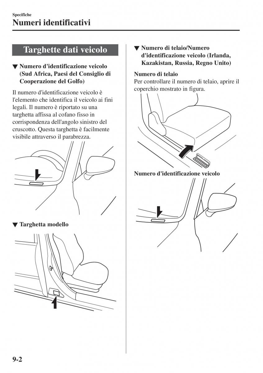 Mazda CX 3 manuale del proprietario / page 654