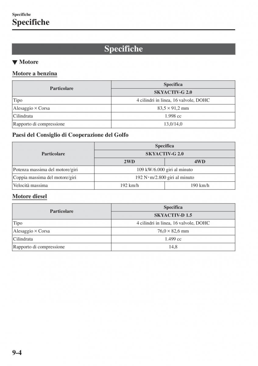 Mazda CX 3 manuale del proprietario / page 656